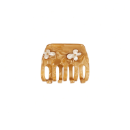 Honing-amberkleurige bloemenclip Honing-amberkleurige bloemenclip