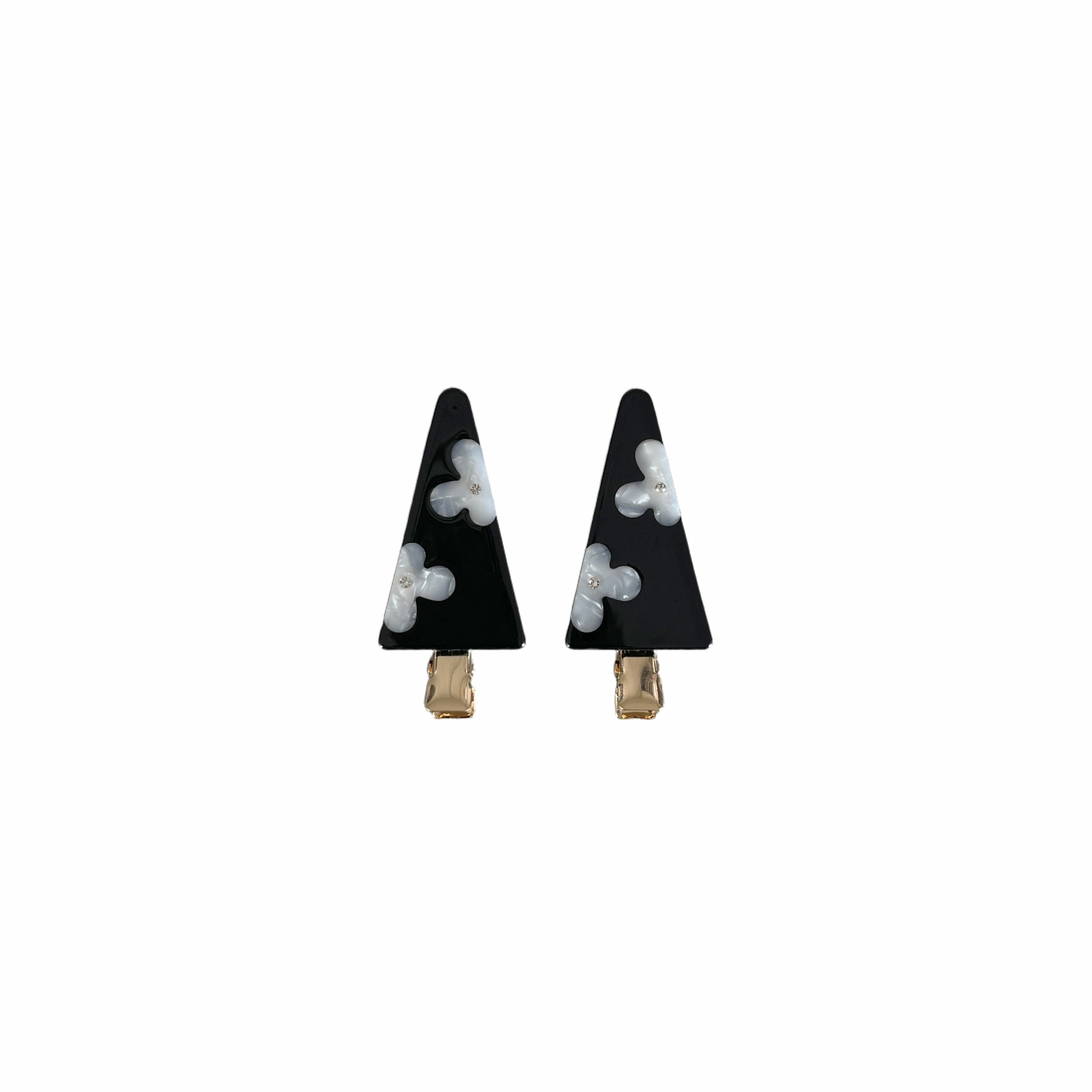 Ensemble de pinces à trèfle noires Ensemble de pinces à trèfle noires